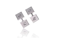 Paio di gemelli con diamanti - Asta Tesori di Pasqua - Gioielli da riscoprire