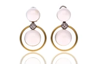 Paio di orecchini con corallo e diamanti - Asta Tesori di Pasqua - Gioielli da riscoprire Paio di orecchini con corallo e diamanti - Asta Tesori di Pasqua - Gioielli da riscoprire