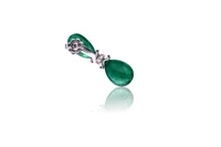 Paio di orecchini con smeraldi e diamanti - Asta Tesori di Pasqua - Gioielli da riscoprire