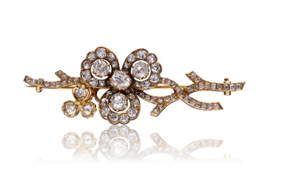 Spilla con diamanti - Asta Tesori di Pasqua - Gioielli da riscoprire