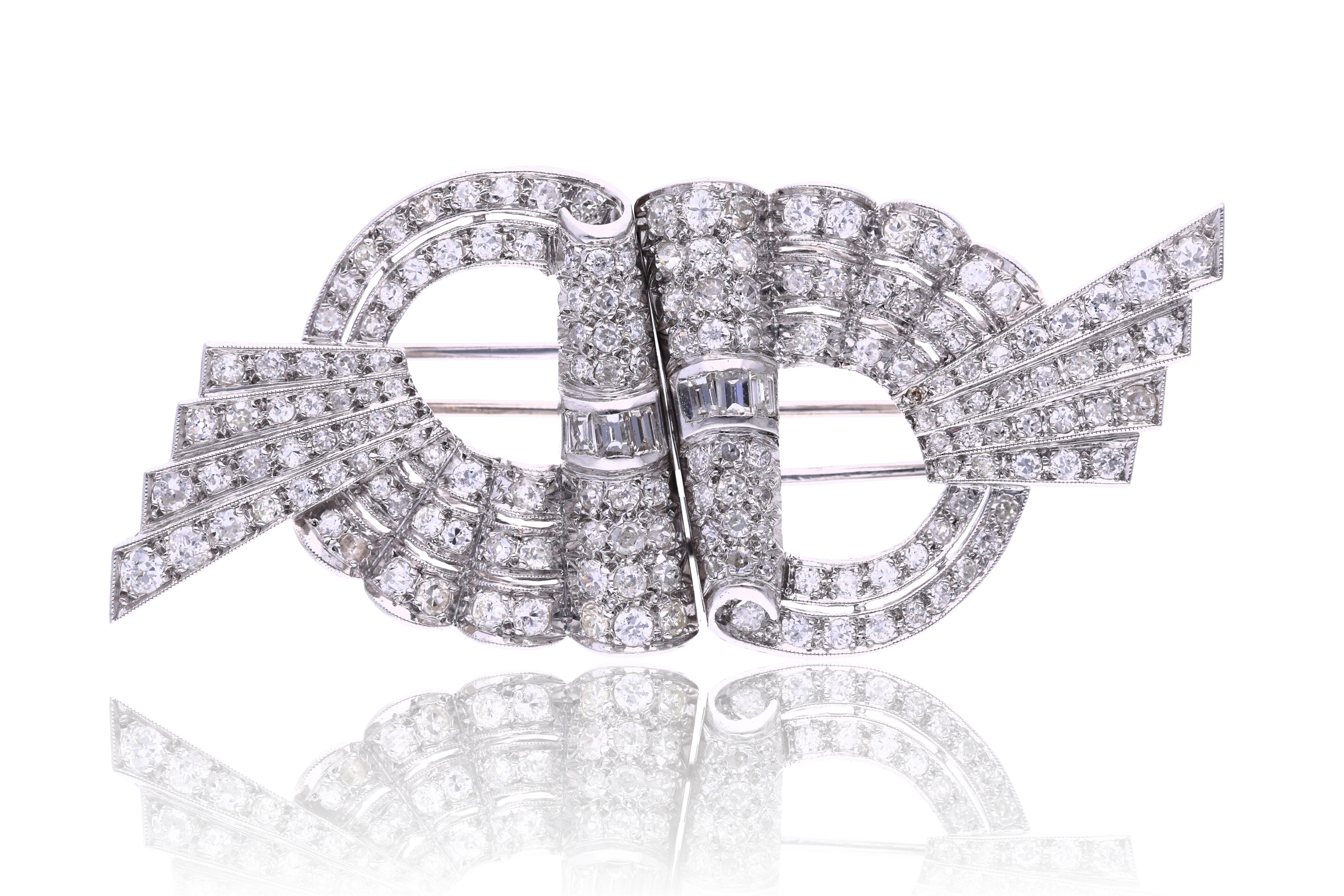 Spilla scomponibile con diamanti - Asta Tesori di Pasqua - Gioielli da riscoprire