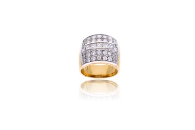 Anello con diamanti - Asta Primavera d'Oro - Gioielli in fiore
