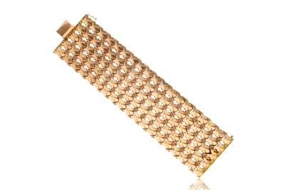 Bracciale a fascia in oro - Asta Primavera d'Oro - Gioielli in fiore