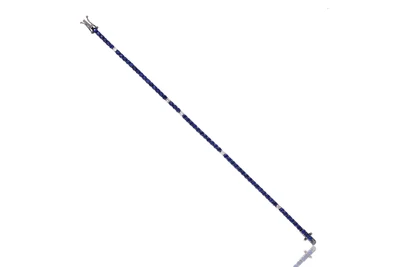 Bracciale tennis con diamanti e zaffiri - Asta Primavera d'Oro - Gioielli in fiore