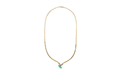Collana con diamanti e smeraldi - Asta Primavera d'Oro - Gioielli in fiore