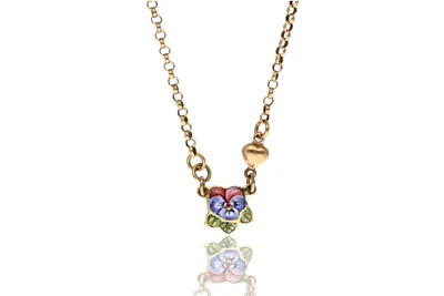 Rivalta, collana con smalti - Asta Primavera d'Oro - Gioielli in fiore