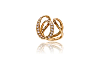 Scavia, Sandra DIA, anello con diamanti - Asta Primavera d'Oro - Gioielli in fiore